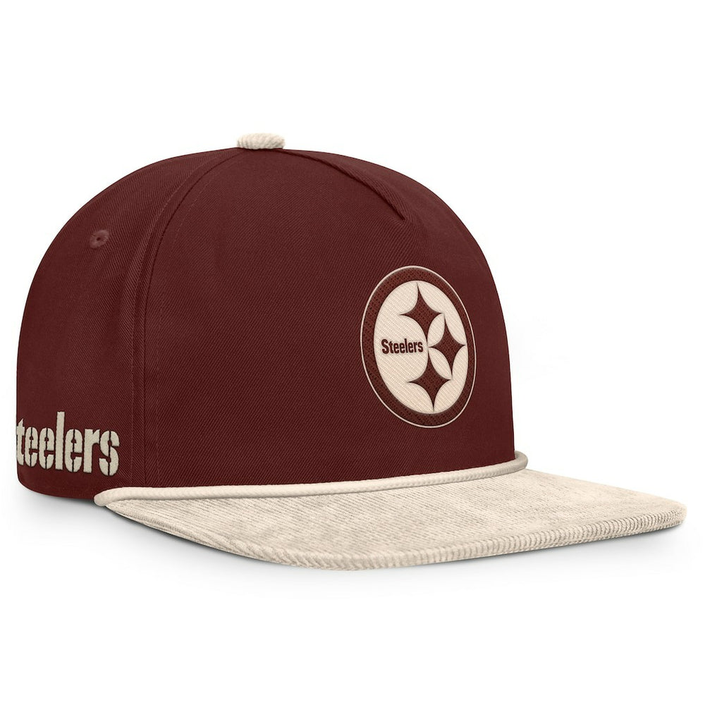Pittsburgh Steelers NFL Reminisce Golfer Adjustable Hat Brown - Fanatics