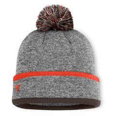 Cleveland Browns Motion Cuffed Knit Hat with Pom Heather Gray - Fanatics
