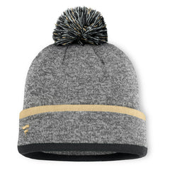 New Orleans Saints Motion Cuffed Knit Hat with Pom Heather Gray - Fanatics