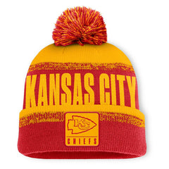 Kansas City Chiefs Play Action Cuffed Knit Hat with Pom Red/Gold - Fanatics