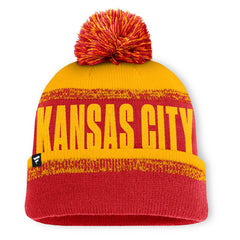 Kansas City Chiefs Play Action Cuffed Knit Hat with Pom Red/Gold - Fanatics