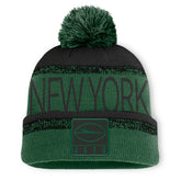 New York Jets Play Action Cuffed Knit Hat with Pom Green/Black - Fanatics