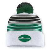 New York Jets Ghost Cuffed Knit Hat with Pom White - Fanatics