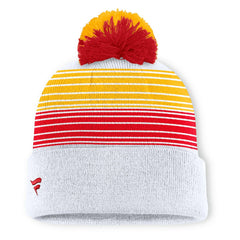 Kansas City Chiefs Ghost Cuffed Knit Hat with Pom White - Fanatics