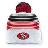 San Francisco 49ers Ghost Cuffed Knit Hat with Pom White - Fanatics