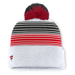 San Francisco 49ers Ghost Cuffed Knit Hat with Pom White - Fanatics