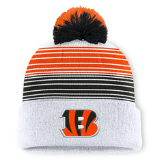 Cincinnati Bengals Ghost Cuffed Knit Hat with Pom White - Fanatics