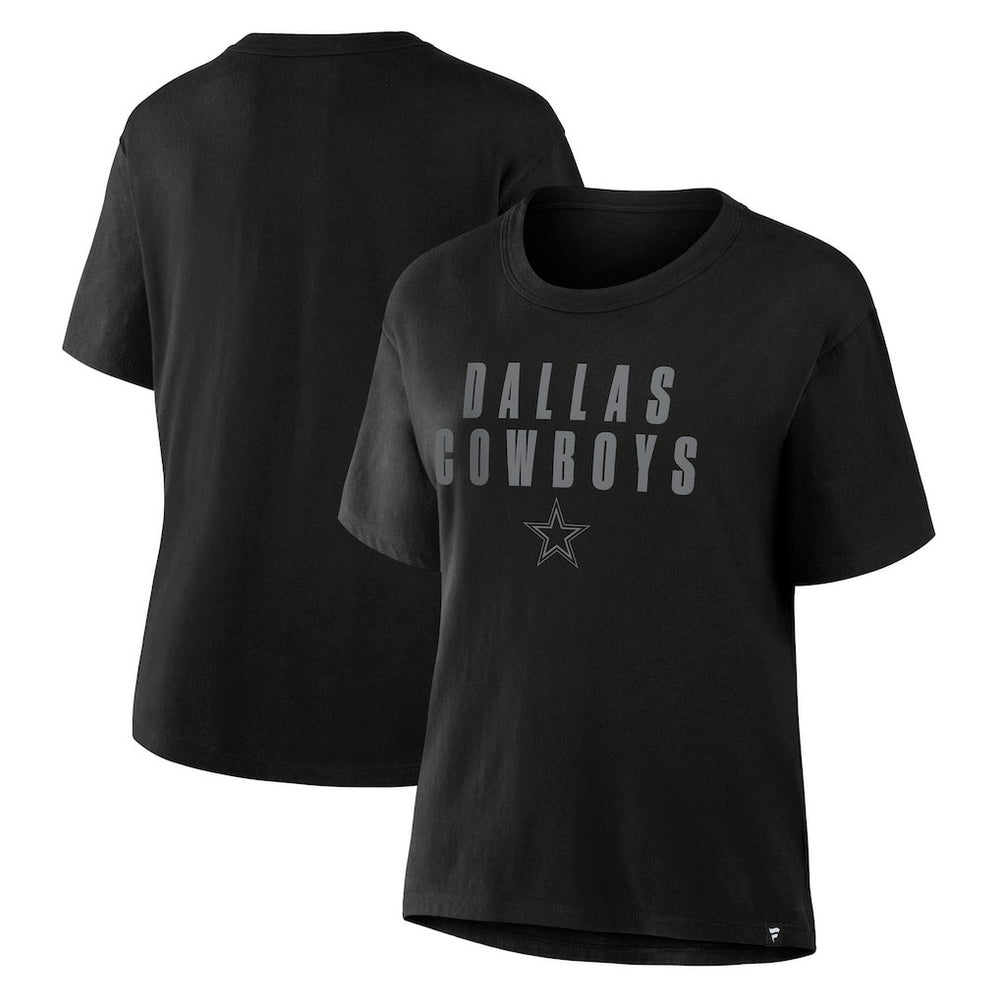 Dallas Cowboys Women's Blackout Kneel Down Legacy T-Shirt Black - Fanatics