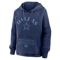 Dallas Cowboys Women's Oversized Raglan Gridiron Hoodie Navy - Fanatics