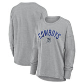 Dallas Cowboys Women's Hometown Legacy Long Sleeve T-Shirt Heather Gray - Fanatics