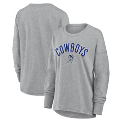 Dallas Cowboys Women's Hometown Legacy Long Sleeve T-Shirt Heather Gray - Fanatics