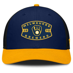 Milwaukee Brewers Fanatics Cutoff Adjustable Trucker Hat for sale