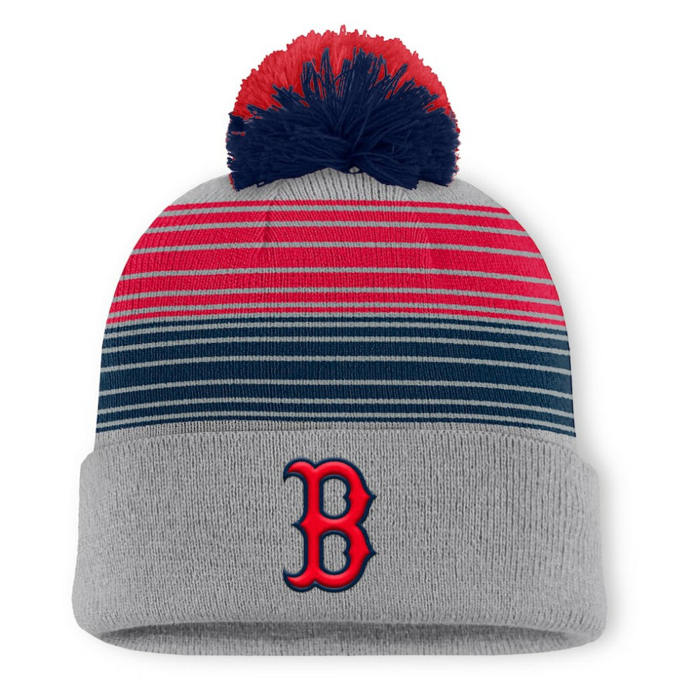 Boston Red Sox Fanatics Balk Cuffed Knit Hat with Pom discount