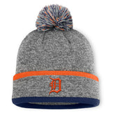 Detroit Tigers Fanatics Backstop Cuffed Knit Hat with Pom Clearance