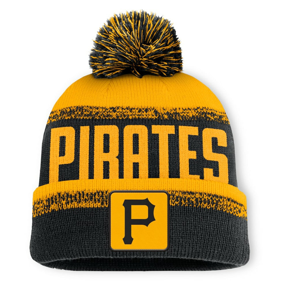 Pittsburgh Pirates Fanatics No-Doubter Cuffed Knit Hat with Pom Clearance