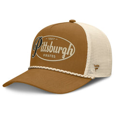 Pittsburgh Pirates Fanatics A-Frame Trucker Adjustable Hat Lifestyle