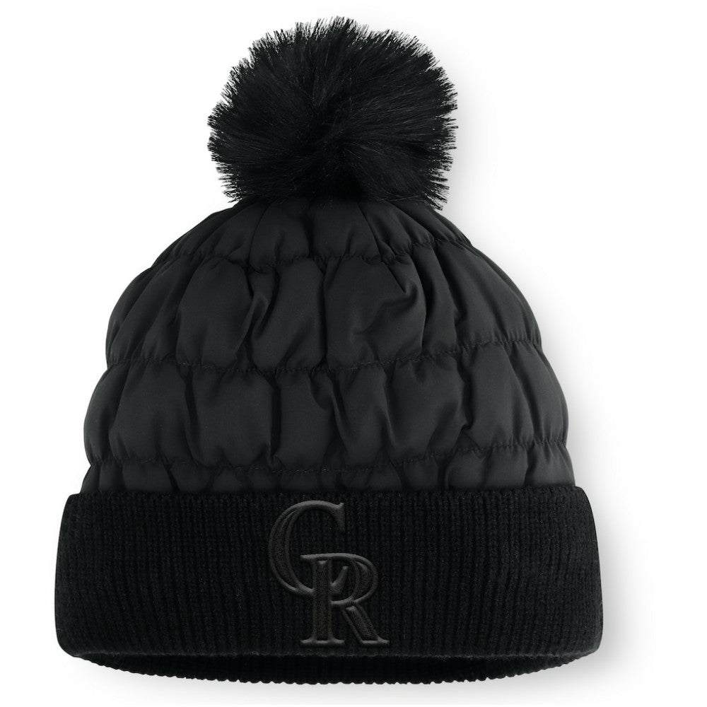 Colorado Rockies Fanatics Nightcap Cuffed Knit Hat with Pom On Sale