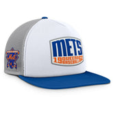 New York Mets Fanatics Cranked Foam Front Patch Trucker Adjustable Hat Online