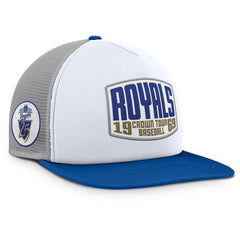 Kansas City Royals Fanatics Cranked Foam Front Patch Trucker Adjustable Hat Clearance