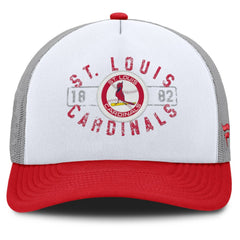 St. Louis Cardinals Fanatics Designated A-Frame Foam Front Trucker Adjustable Hat Lifestyle