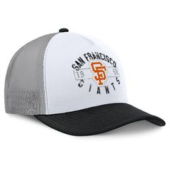 San Francisco Giants Fanatics Designated A-Frame Foam Front Trucker Adjustable Hat Lifestyle