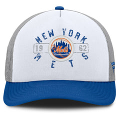 New York Mets Fanatics Designated A-Frame Foam Front Trucker Adjustable Hat discount