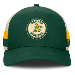 Athletics Fanatics Inherited Side Stripe Trucker Adjustable Hat Lifestyle