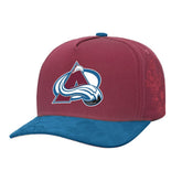 Colorado Avalanche - Mitchell & Ness May Flowers Pro Crown Adjustable Hat Burgundy/Blue