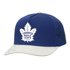 Toronto Maple Leafs - Mitchell & Ness May Flowers Pro Crown Adjustable Hat Blue/Gray