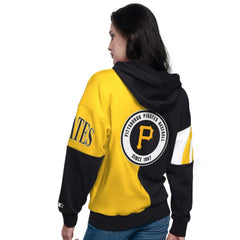 Pittsburgh Pirates Starter Women's Curve Ball Full Zip Hoodie Sweatshirt On Sale