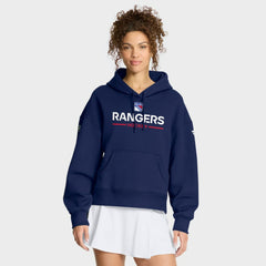 New York Rangers Fanatics Women's Authentic Pro Primary Pullover Hoodie Navy