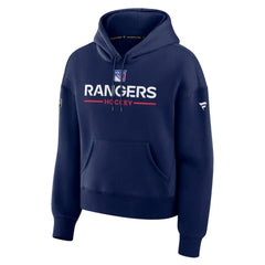 New York Rangers Fanatics Women's Authentic Pro Primary Pullover Hoodie Navy