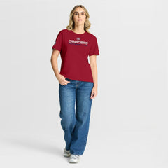 Montreal Canadiens - Fanatics Women's Authentic Pro Primary T-Shirt Red