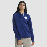 Toronto Maple Leafs - Fanatics Women's Authentic Pro Rink Raglan Full-Zip Hoodie Blue