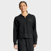 Los Angeles Kings - Fanatics Women's Authentic Pro Road Tri-Blend Quarter-Zip Hoodie Black