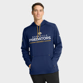 Nashville Predators - Fanatics Authentic Pro Rink Hoodie Navy