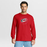 Carolina Hurricanes - Fanatics Authentic Pro Property Of Practice Long Sleeve T-Shirt Red