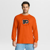 Philadelphia Flyers - Fanatics Authentic Pro Property Of Practice Long Sleeve T-Shirt Orange