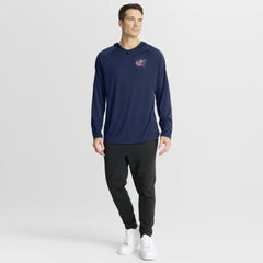 Columbus Blue Jackets - Fanatics Authentic Pro Rink Hoodie Navy