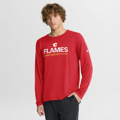 Calgary Flames - Fanatics Authentic Pro Rink Tech Long Sleeve T-Shirt Red