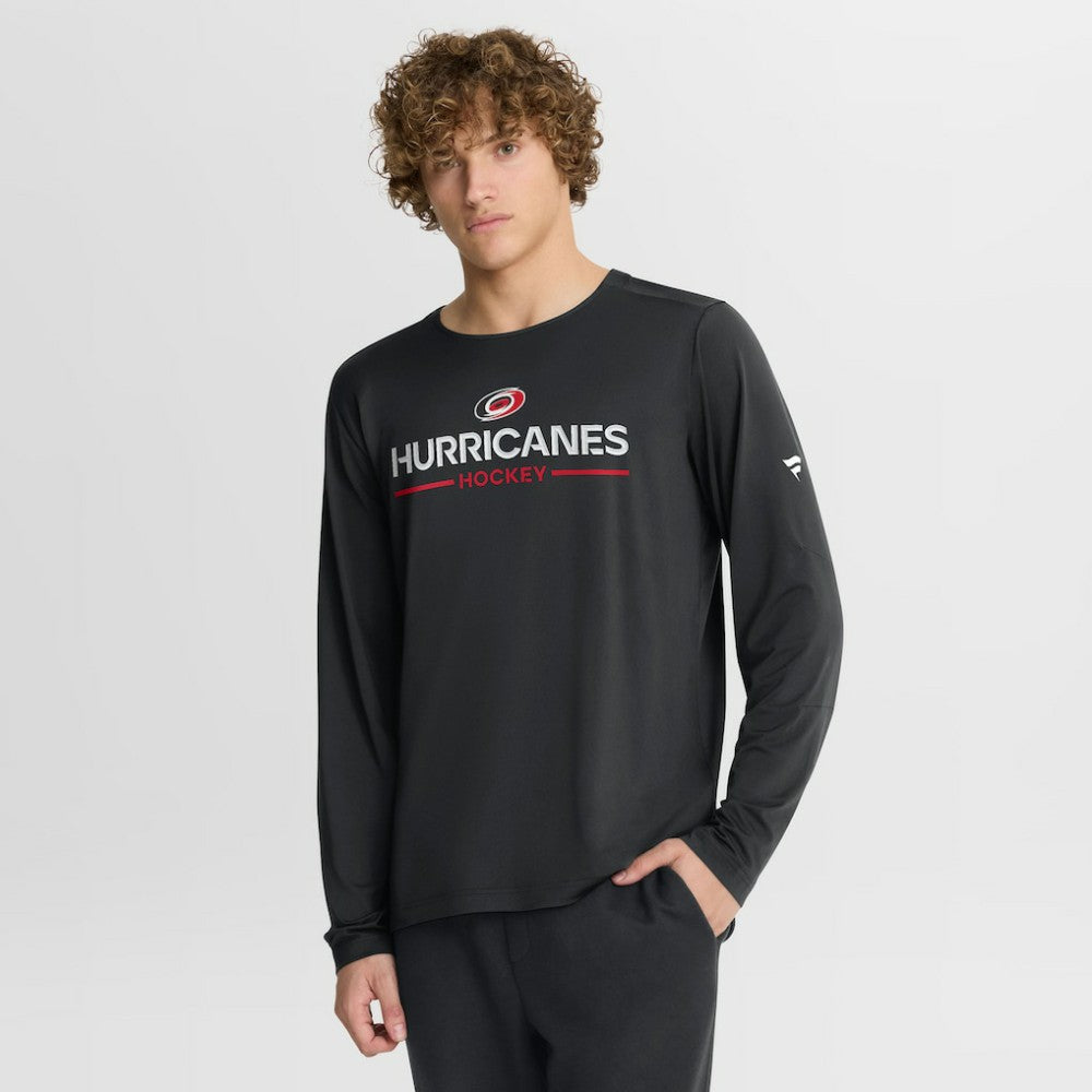 Carolina Hurricanes - Fanatics Authentic Pro Rink Tech Long Sleeve T-Shirt Black