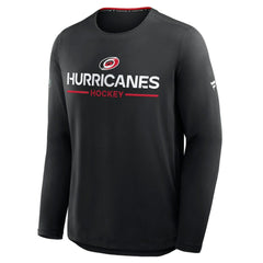 Carolina Hurricanes - Fanatics Authentic Pro Rink Tech Long Sleeve T-Shirt Black