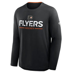 Philadelphia Flyers - Fanatics Authentic Pro Rink Tech Long Sleeve T-Shirt Black