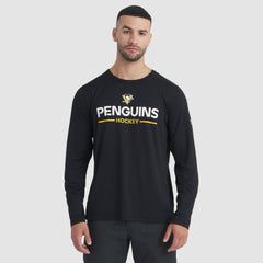 Pittsburgh Penguins Fanatics Authentic Pro Rink Tech Long Sleeve T-Shirt Black