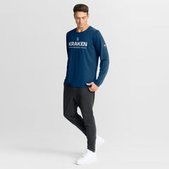 Seattle Kraken Fanatics Authentic Pro Rink Tech Long Sleeve T-Shirt Navy