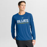 St. Louis Blues - Fanatics Authentic Pro Rink Tech Long Sleeve T-Shirt Blue
