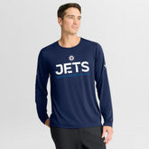 Winnipeg Jets - Fanatics Authentic Pro Rink Tech Long Sleeve T-Shirt Navy