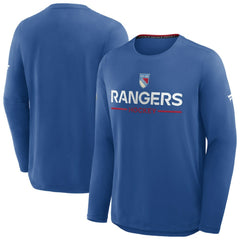 New York Rangers Fanatics Authentic Pro Rink Centennial Tech Long Sleeve T-Shirt Blue