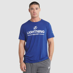 Tampa Bay Lightning - Fanatics Authentic Pro Rink Tech T-Shirt Blue