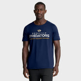 Nashville Predators - Fanatics Authentic Pro Rink Tech T-Shirt Navy